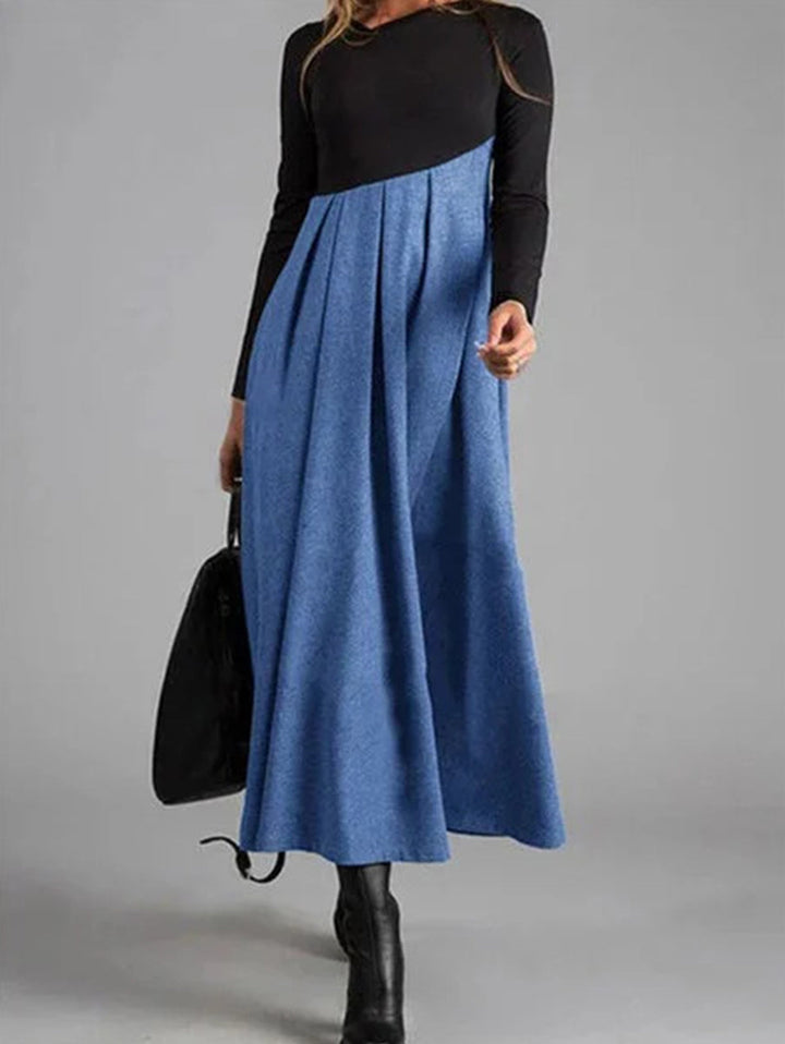 Harmony Dress with Colourful Style - Elina-Blue-XS-The Livary