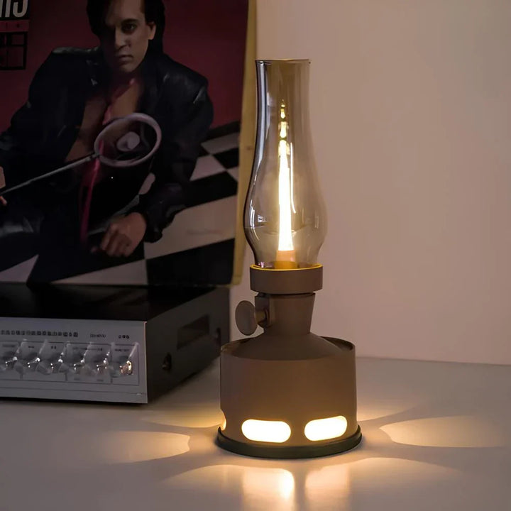 Rechargeable Vintage LED Lantern - LumaLantern-Green-The Livary