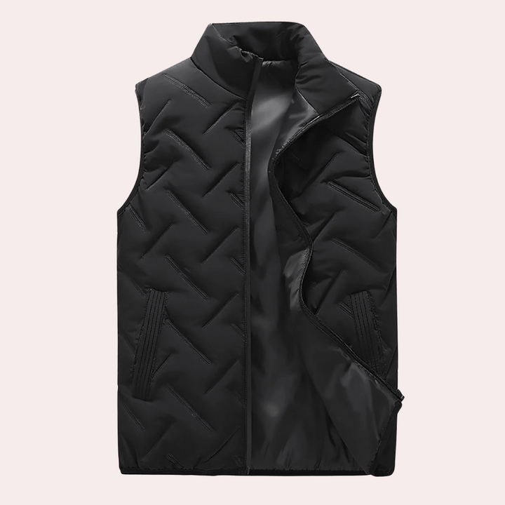 Comfortable Men's Bodywarmer - Daan-Black-S-The Livary