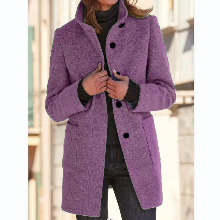 Stylish Women's Winter Coat - Emma-Purple-S-The Livary