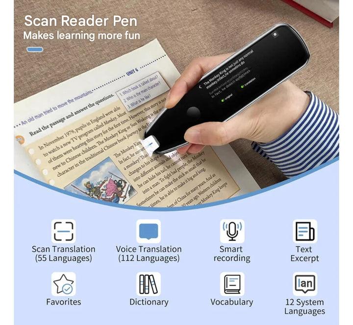 Smart Translation Pen - Linguo-Black-The Livary