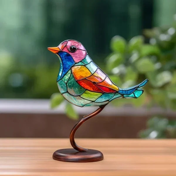Coloured Glass Birds for Chic Interior Design - ChicGlass Birds-1 Vogel-The Livary