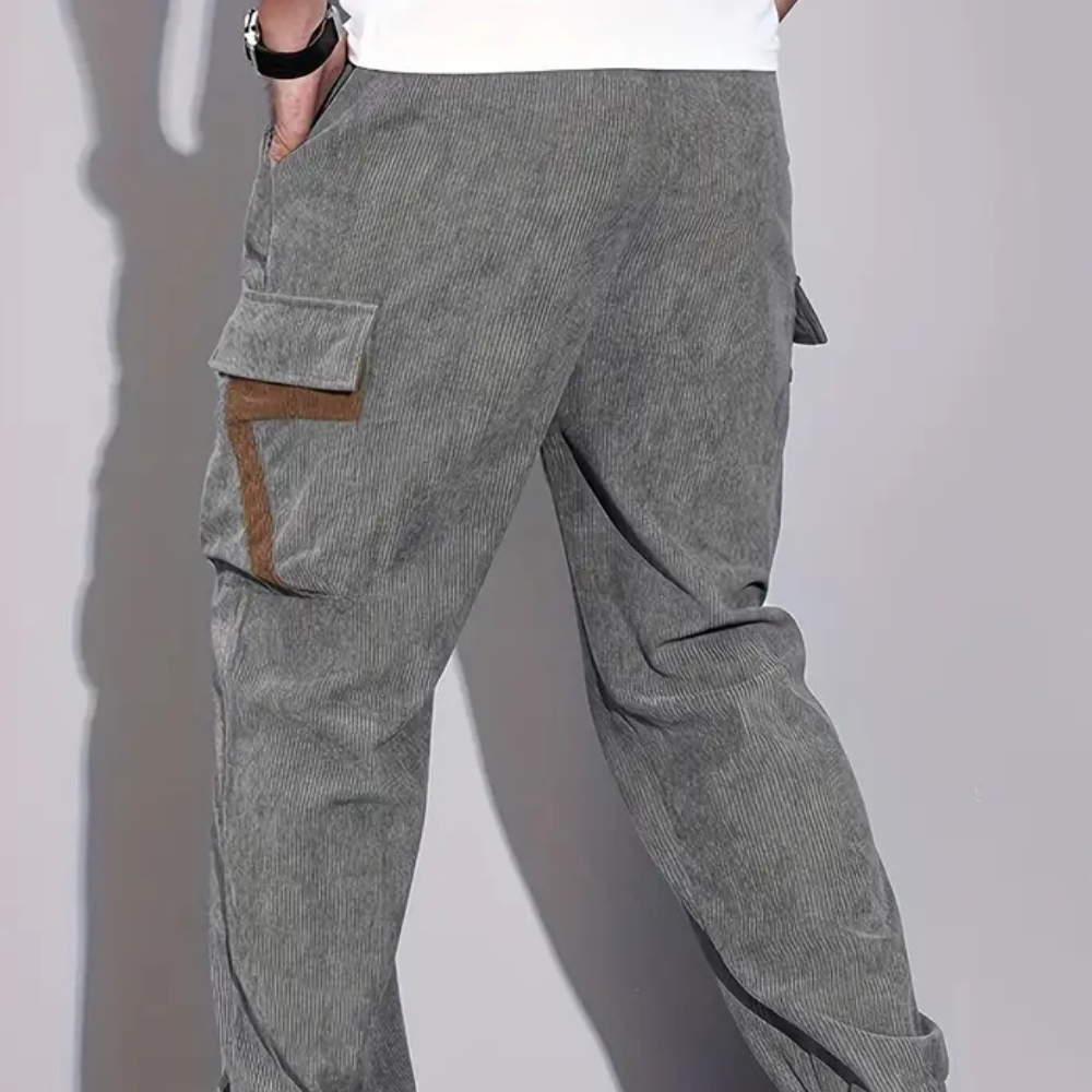 Casual Baggy Cargo Trousers for Men - Zane-Black-XS-The Livary