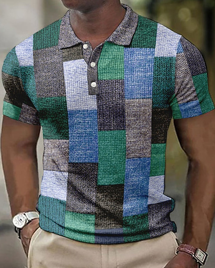 Checked Polo with Short Sleeves - Renaldo