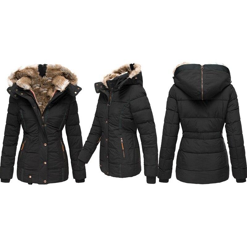 Comfortable Warm Women's Winter Coat - Elodie-Green-S-The Livary
