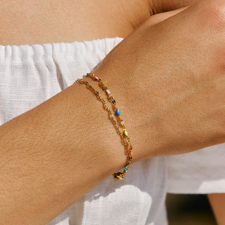 Rainbow Dainty Bracelet - Elise-The Livary
