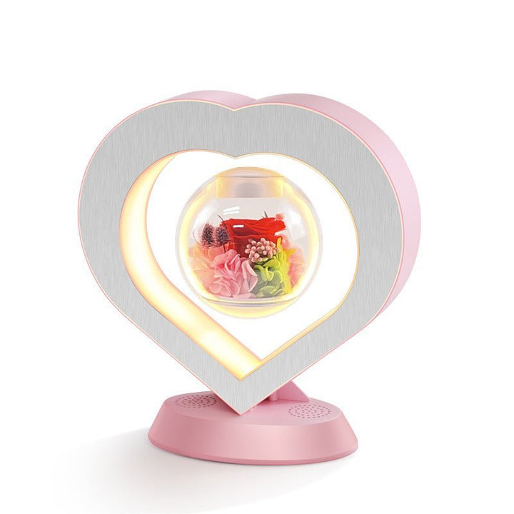 Levitation Flower with Magnetic Rotation – Floravia-Red Rose-No-The Livary
