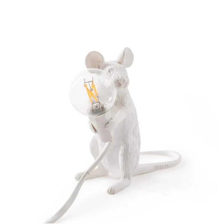 Original Mouse Lamp - SqueakLight-Standing mouse / Gold-The Livary