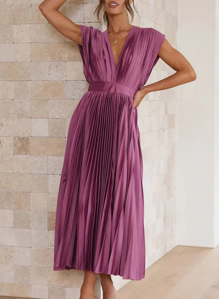 Trendy Maxi Dress - Elara-Green-XS-The Livary