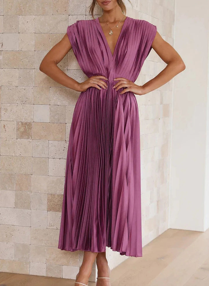 Trendy Maxi Dress - Elara-Lila-XS-The Livary