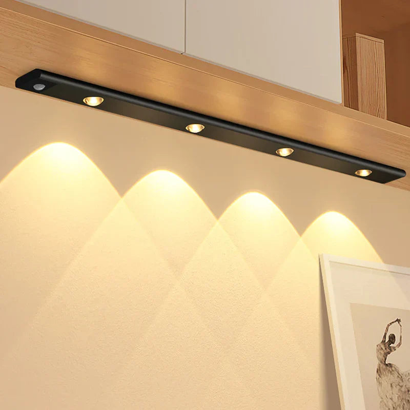 Luxury Wireless LED Cabinet Light - LumiLux-11.81 inches-Black-The Livary