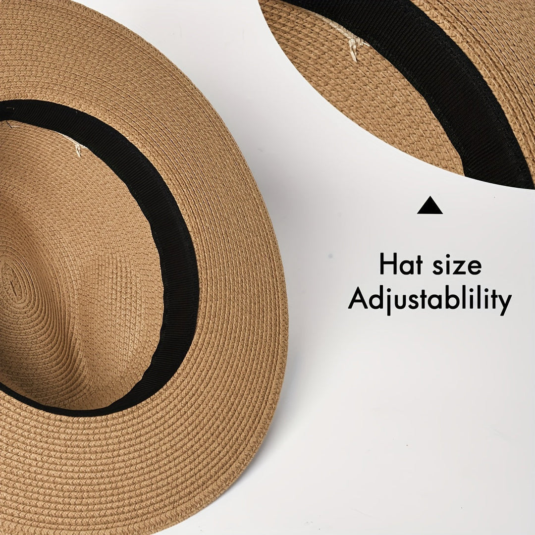 Trendy sun hat with a wide brim for ladies and gentlemen – SunShield Panama-Khaki-M/L-The Livary