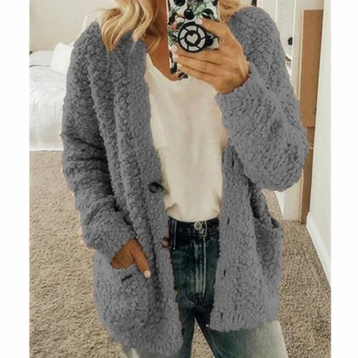 Comfortable Ladies Jacket - Lisa-Dark grey-S-The Livary