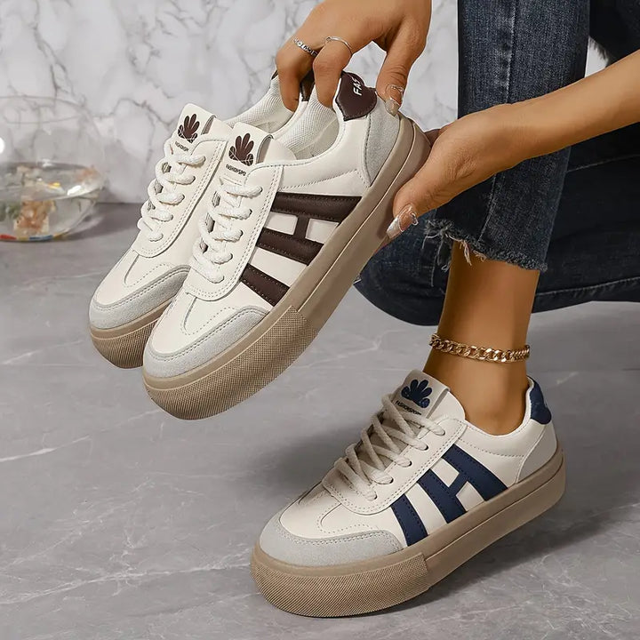Fashionable Platform Sneakers for Women – Talia-Blue-3-The Livary