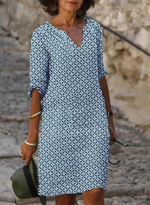 Summer Dress - Amanda-Blue-S-The Livary