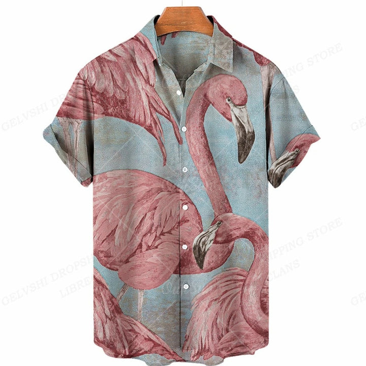 Tropical 3D Flamingo Shirt – Kai-A-S-The Livary