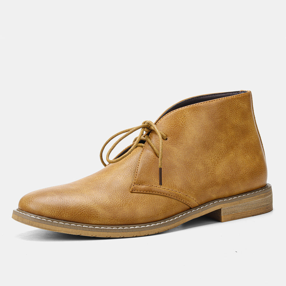 Timeless Desert Boots in Vintage Style for Men - Hugo-Brown-6-The Livary