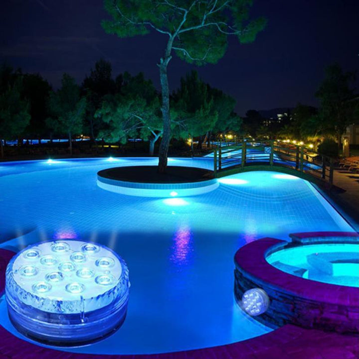 Waterproof LED Underwater Light with Remote Control - GlowRipple-1 + 1 FREE-The Livary
