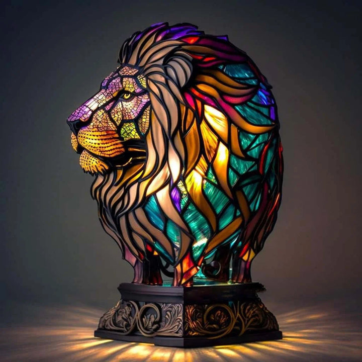 Modern Art Lamp - LumiAura-Lion-5.91 inches-The Livary