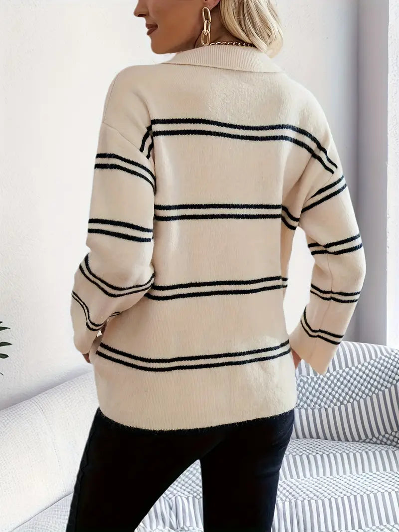 Trendy Women's Sweater with Long Sleeves - Adeline-S-The Livary