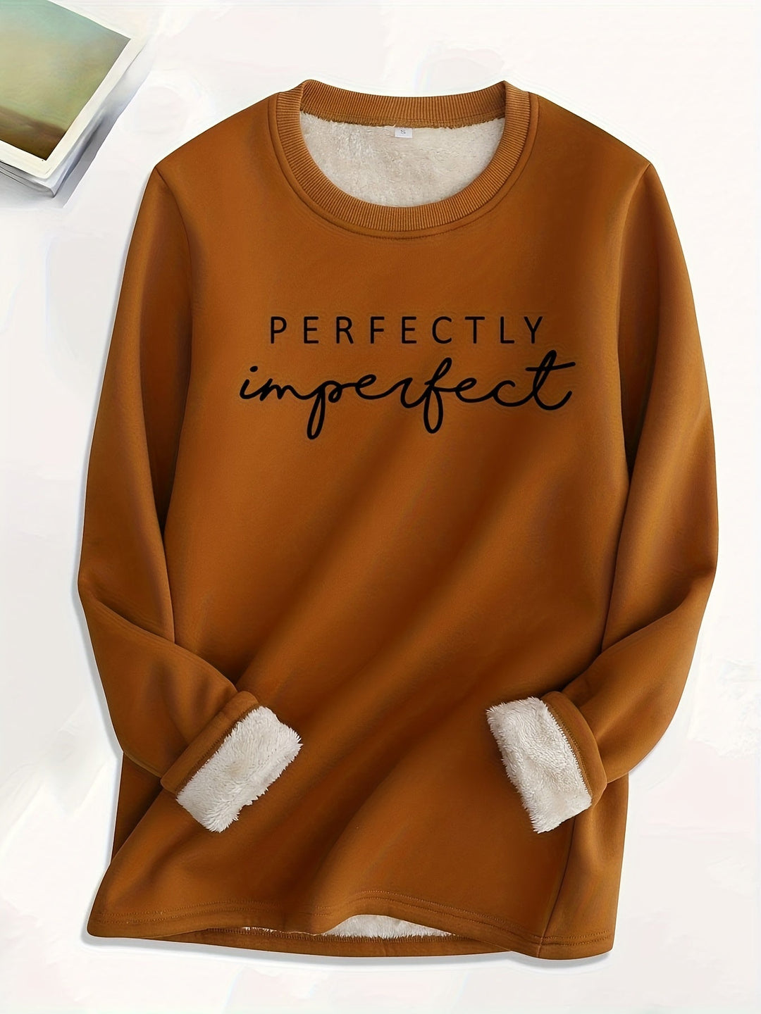 Comfy Fleece Sweatshirt - Liona-Brown-S-The Livary