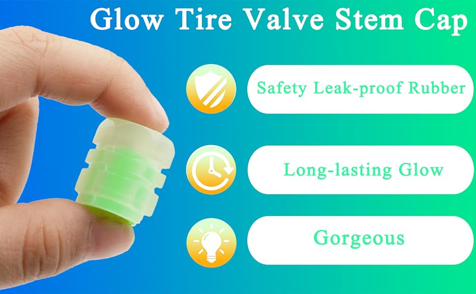 Set of 4 Glow-in-the-Dark Valve Caps with Logo – LuxaGlow-Rolls-Royce-The Livary