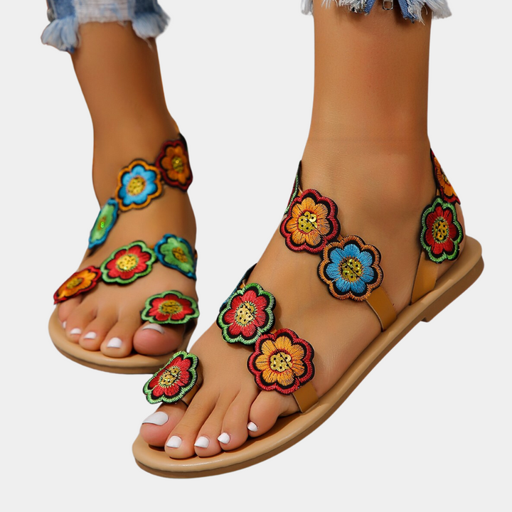 Lightweight Summer Sandals for Women - Lina-Orange-2.5-The Livary