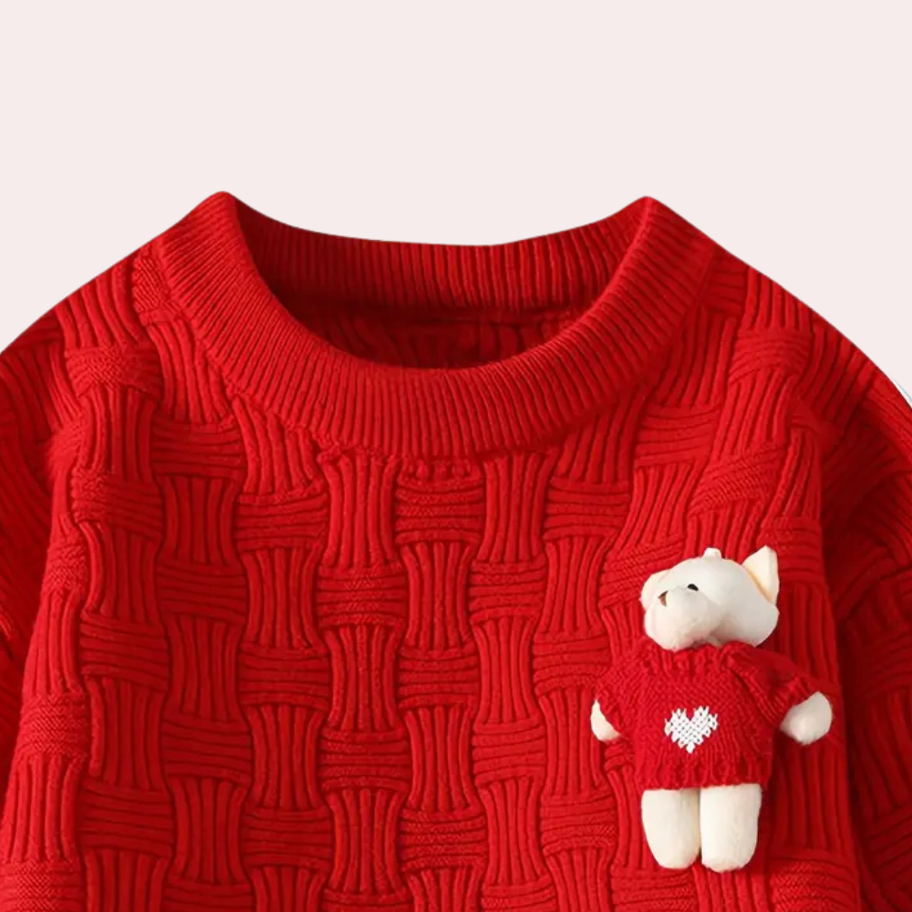 Sera - Comfy Women's Sweater with Bear-XS-The Livary