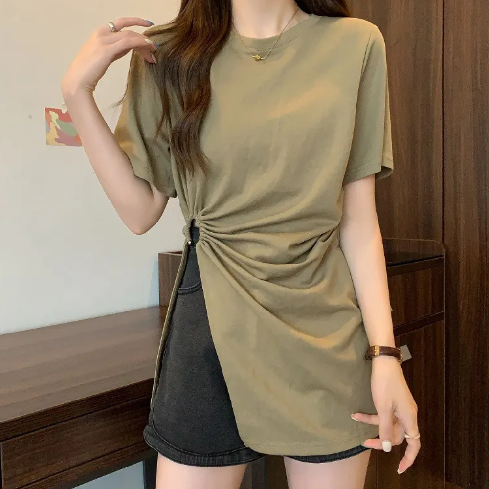 Asymmetrical Top for Women - Sienna-Green-XS-The Livary