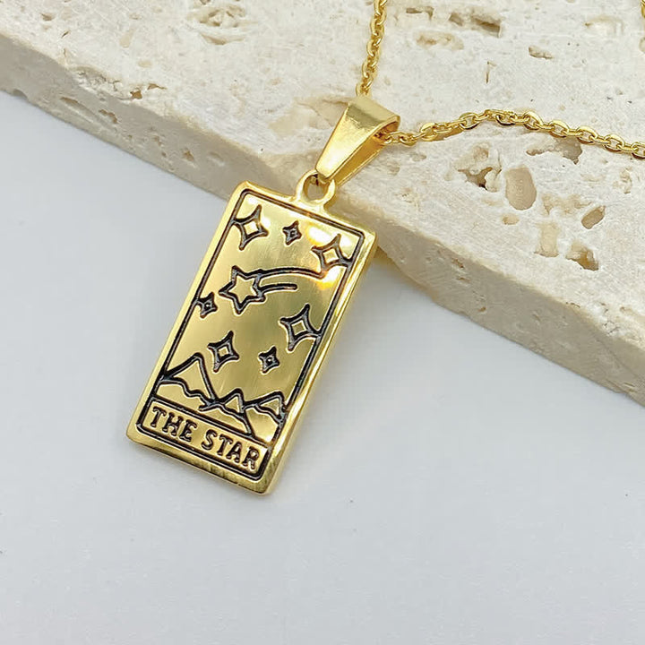 Vintage Tarot Card Lucky Charm - Seraphina-Star-Gold-The Livary