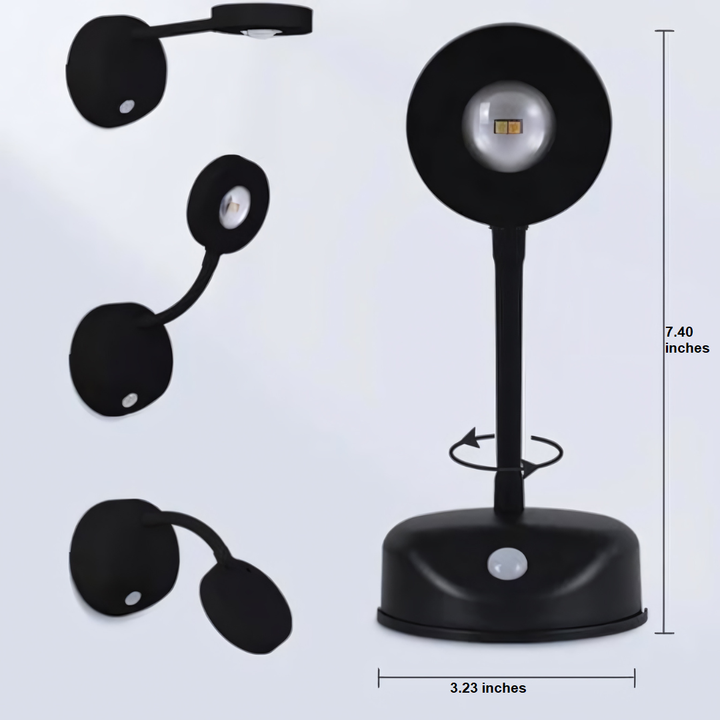Wireless LED Spotlight with Motion Sensor - Spark360-White-Touch control-The Livary