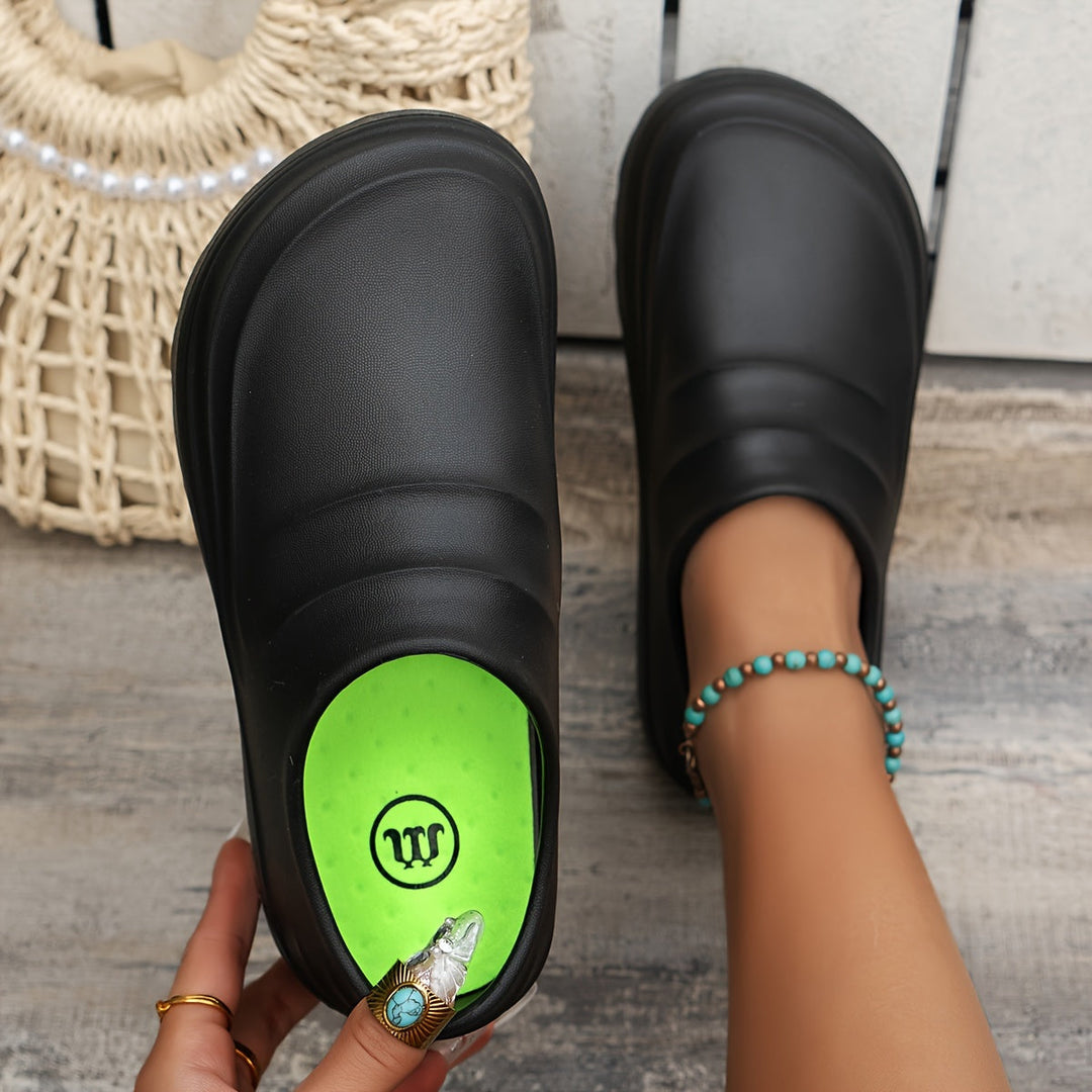Orthopaedic Waterproof Clogs - AquaStep-Black-4.5-The Livary