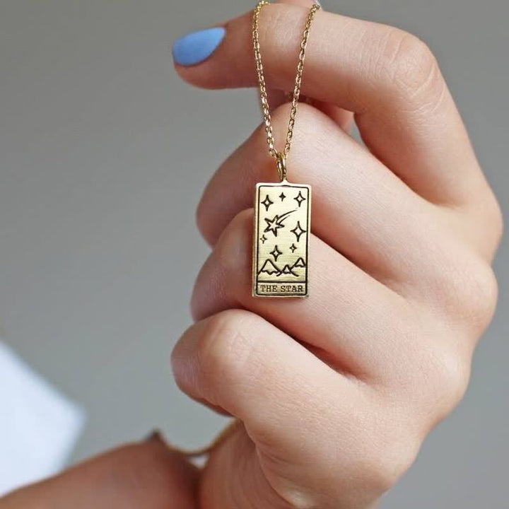Vintage Tarot Card Lucky Charm - Seraphina-Star-Gold-The Livary