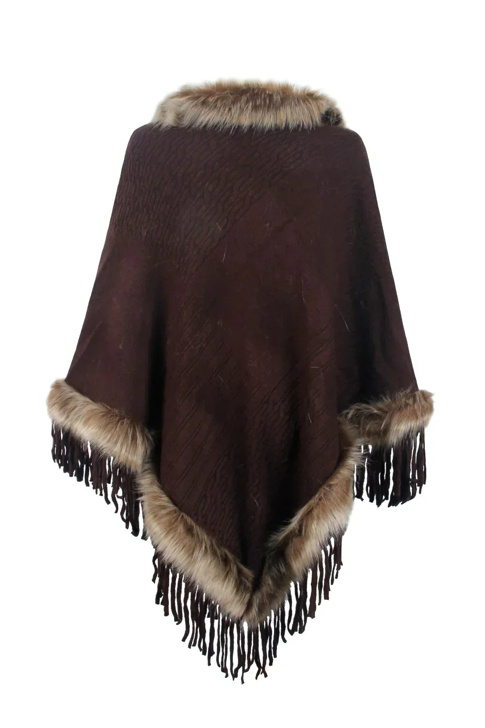 Stylish Winter Poncho for Women - Sophie-Brown-S-The Livary