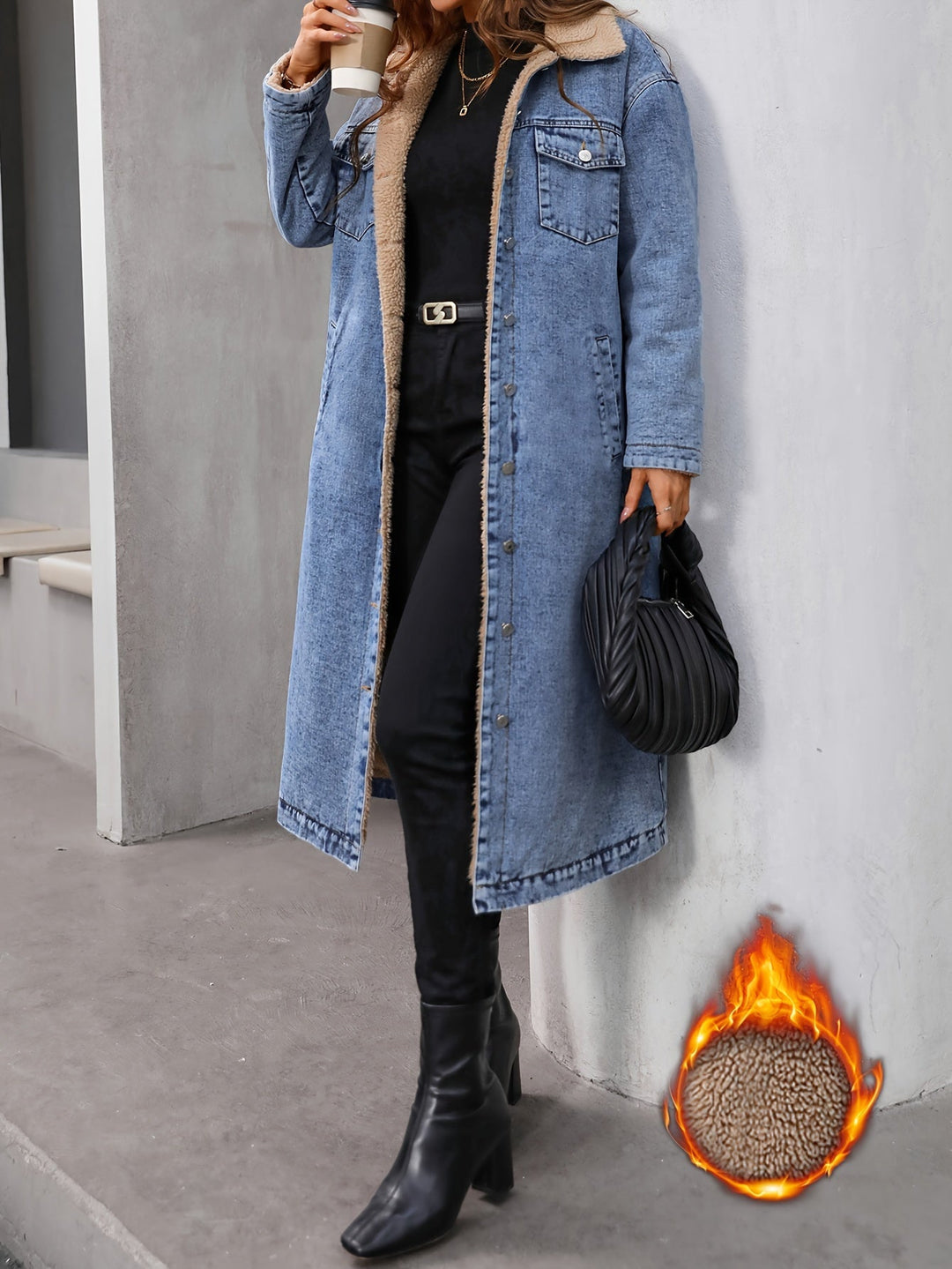 Worn Cropped Blue Denim Jacket - Sofia-S-The Livary