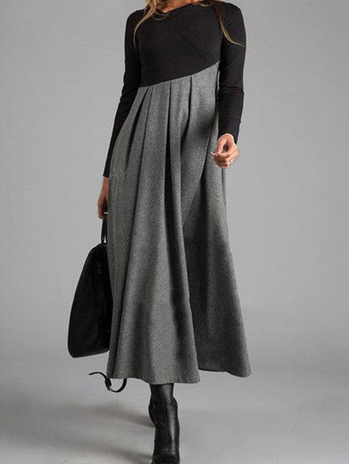 Harmony Dress with Colourful Style - Elina-Grey-XS-The Livary