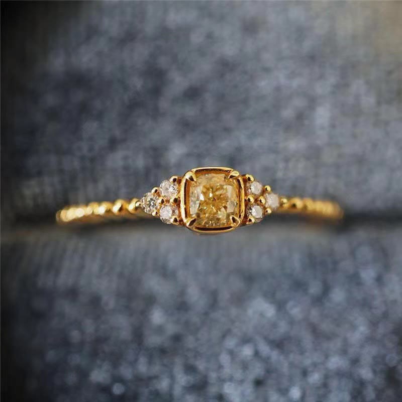 Soft Natural Citrine Ring - Alina-Citrine-The Livary