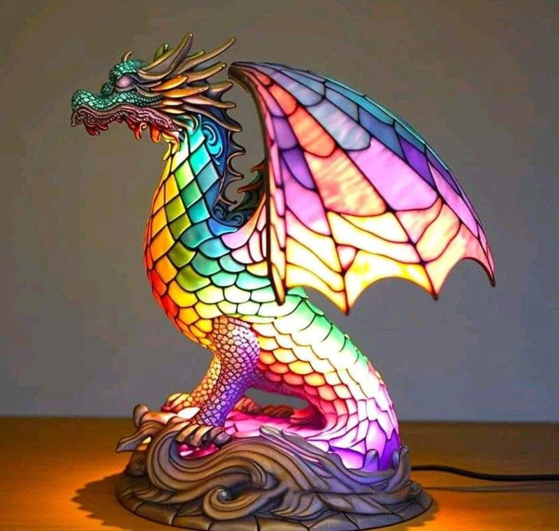 Modern Art Lamp - LumiAura-Dragon-5.91 inches-The Livary