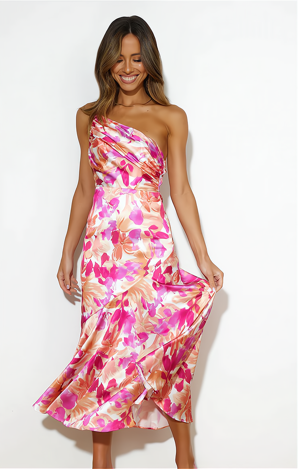 Stylish Summer Dress with Floral Print - Zoë-S-The Livary