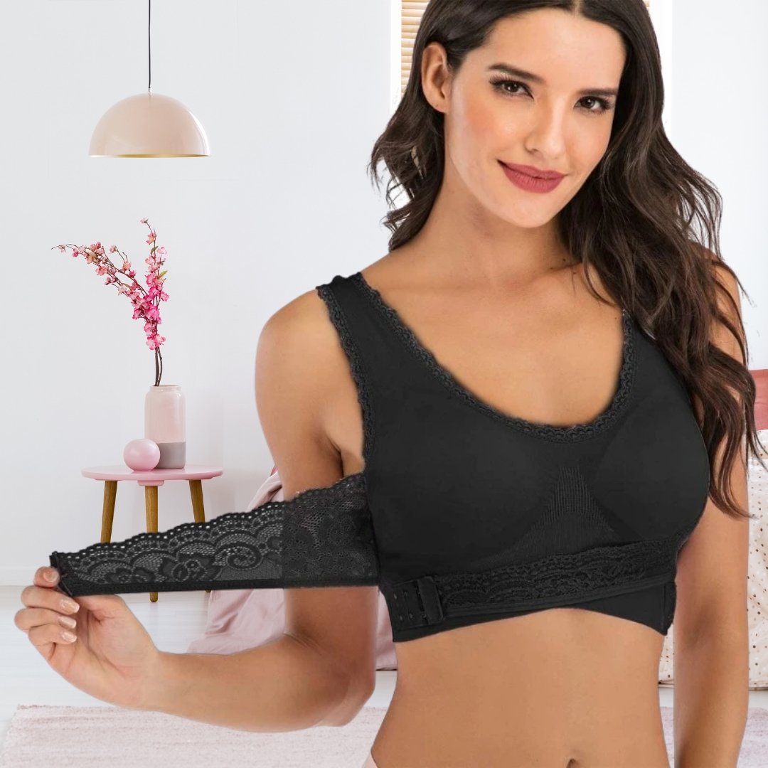 Comfortable Good Supporting Bra - Grace-Black-S-The Livary