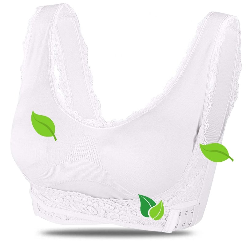 Comfortable Good Supporting Bra - Grace-White-S-The Livary