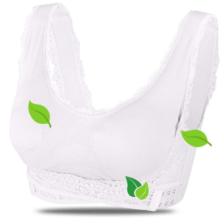 Comfortable Good Supporting Bra - Grace-White-S-The Livary