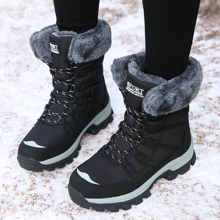 Fleece Lined Warm Snow Boots for Women - Eva