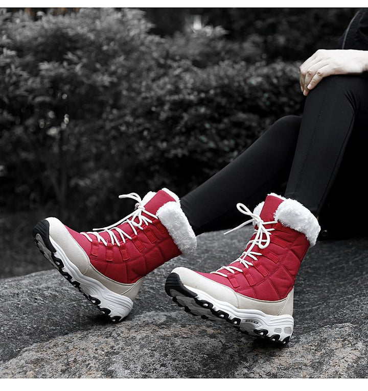 Fleece Lined Warm Snow Boots for Women - Eva