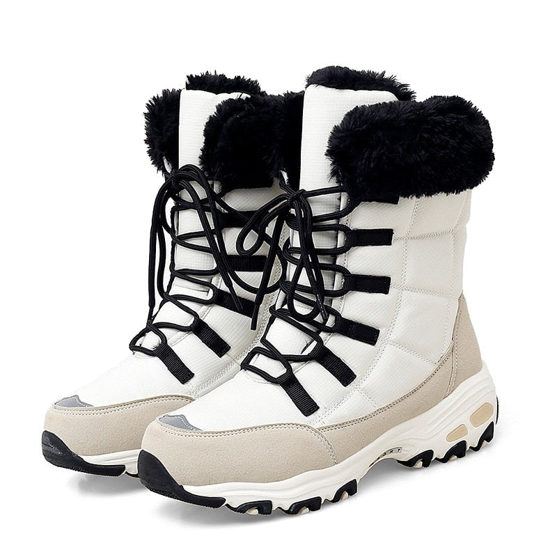 Fleece Lined Warm Snow Boots for Women - Eva