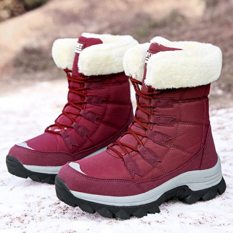 Fleece Lined Warm Snow Boots for Women - Eva