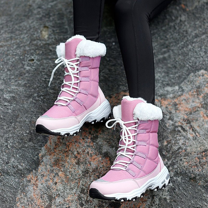 Fleece Lined Warm Snow Boots for Women - Eva