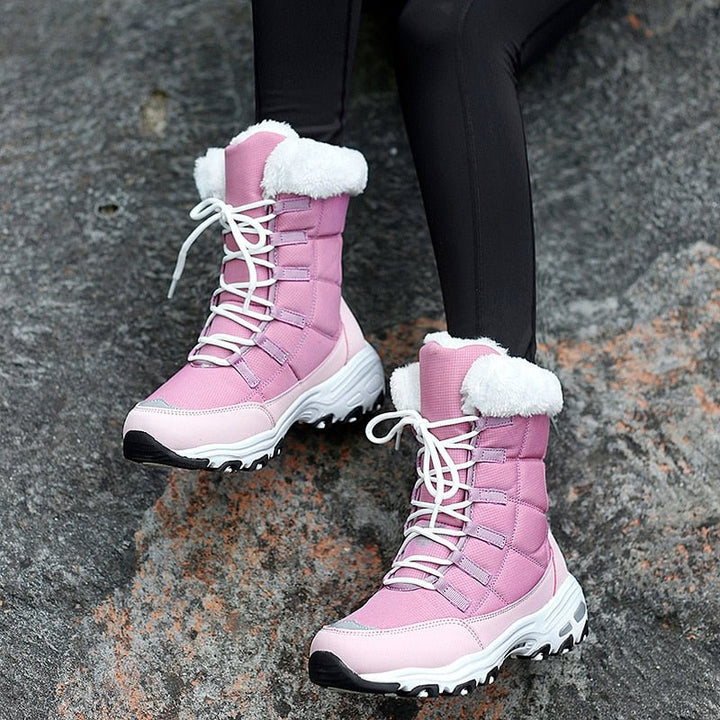 Fleece Lined Warm Snow Boots for Women - Eva