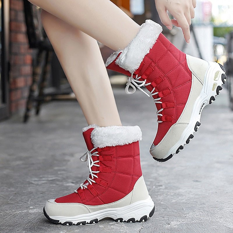 Fleece Lined Warm Snow Boots for Women - Eva