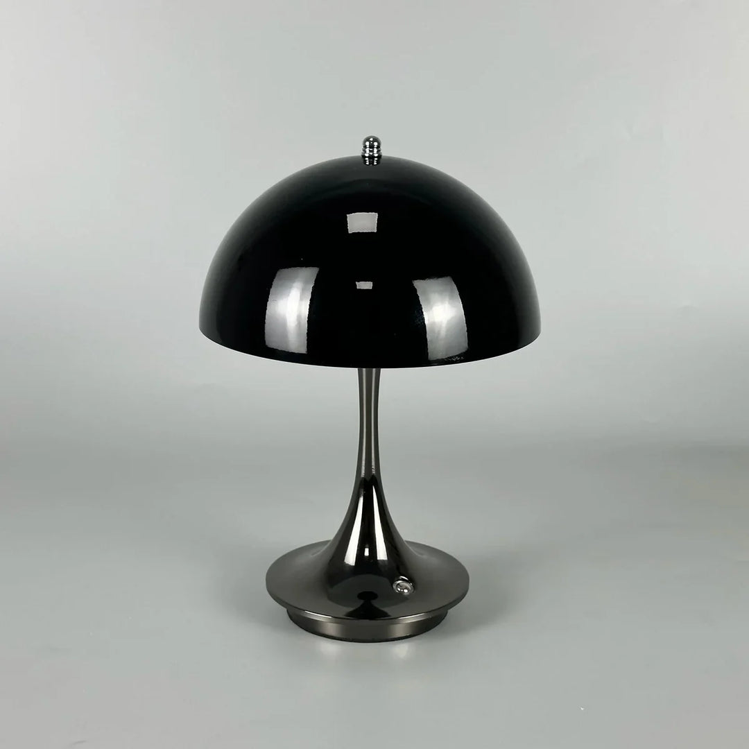 Dimmable & Wireless Flower Button Lamp - BloomGlow-Black-The Livary